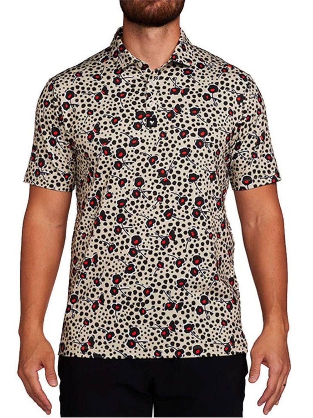 NWT Bad Birdie Cherry Bomb Athletic Men’s Golf Polo Men’s Shirt Size XL